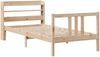 vidaXL Bettgestell mit Kopfteil ohne Matratze 75x190 cm 3306694 Bild 3