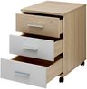 Stylife 'BASEL OFFICE' Rollcontainer, Holznachbildung Riva Eiche Kaschmir, 45 x 64 x 55 cm, mit Softclose und 3 Schubladen Bild 3