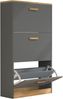 VCM Schuhschrank Halom 920449 Anthrazit H. 105 x B. 59 x T. 22 cm Bild 2