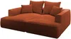 Vente-unique - PINETA Sofa Samt Rot - B 180 cm x H 67 cm x L 230 cm Bild 3