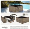 tectake Sitzgruppe Rattan Sitzgruppe, (Set, 12-tlg), für 6 bis 10 Personen Bild 4