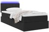 vidaXL LED-Speicherbett mit Matratze Schwarz 90 x 190 cm Samt 3371483 Bild 3