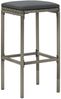 vidaXL 3-tlg. Gartenbar-Set Grau Massivholz Akazie und Poly Rattan 3295268 Bild 4