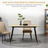 HOMCOM Esstisch Wohnzimmertisch mit Holzoptik (Speisetisch, 1-St, Küchentisch), Naturholz 140 x 80 x 76 cm Bild 3