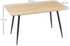 HOMCOM Esstisch Wohnzimmertisch mit Holzoptik (Speisetisch, 1-St, Küchentisch), Naturholz 140 x 80 x 76 cm Bild 2