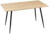 HOMCOM Esstisch Wohnzimmertisch mit Holzoptik (Speisetisch, 1-St, Küchentisch), Naturholz 140 x 80 x 76 cm Bild 5