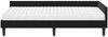 vidaXL Eckbettgestell mit Matratze Sonstiges 2 pcs Schwarz Samt 3393711 Bild 5