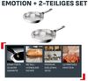 Tefal Pfannen-Set Emotion+, Edelstahl (Set, 2-tlg, je 1 Pfanne 24/28 cm), Premium Edelstahl, Induktion, spülmaschinenfest, hochglanzpoliert Bild 3