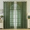Agger Gardine Spitze Voile Gardinen,Jacquard-Vorhänge mit Metallösen 1 Artikel (1 St), Geeignet für Wohnzimmer/Schlafzimmer: Transparente Schiebegardinen Bild 3