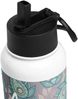 DECALVIBES Edelstahl Trinkflasche 1L mit Strohhalm Vintage Leaves Bild 5