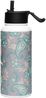 DECALVIBES Edelstahl Trinkflasche 1L mit Strohhalm Vintage Leaves Bild 3