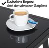 Brixy Gartengarnitur - Lounge Set - Gartenmöbel - Gartenbank - Gartenstühle - Gartentisch - Glasplatte - 4 Personen - Schwarz/Anthrazit Bild 2