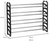 IDIMEX Schuhregal TOWER, Schuhregal schmal Schuhablage Metall Schuhorganizer schwarz Bild 4