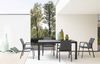 Gartentisch Nosala aus Aluminium, modern rechteckig, anthrazit, 160x90 cm, für 4-6 Personen Bild 5