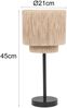 Große Tischleuchte SMILLA aus Jute Natur im Boho Stil, Höhe 45cm Bild 4