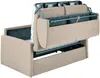 Schlafsofa 2-Sitzer CALIFE - Stoff - Beige - Liegefläche: 120 cm - Matratzenhöhe: 22 cm Bild 4
