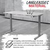 bümö Schreibtisch Organizer Schublade abschließbar aus Metall in weiß mit Schloss, Schreibwareneinsatz, Trennstegen & Antirutschmatte - Premium Schreibtisch Zubehör, UCT1-W Bild 3