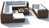 vidaXL 10-tlg. Garten-Lounge-Set mit Auflagen Poly Rattan Braun 41875 Bild 4