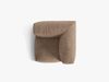 Micadoni Eckmodul Martina 1-Sitzer Klein Samt Dunkelbeige Bild 4