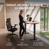 Desktronic HomePro Elektrisch höhenverstellbarer Schreibtisch 140x70 cm Bambus/Schwarz mit Memory-Funktion, Anti-Kollisions Technologie, USB-A und USB-C-Ladeanschlüssen Bild 2