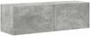 vidaXL TV-Wandregal-Set Wandmontiert 4 pcs Beton Grau Holzwerkstoff 3408928 Bild 5