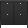 Home affaire Schuhschrank Madrid, Schuhaufbewahrung, Schuhkommode, Schuhregal, mit 4 Klappen und jeweils 2 Böden, Breite 102 cm, Höhe 103 cm Bild 2