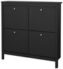 Home affaire Schuhschrank Madrid, Schuhaufbewahrung, Schuhkommode, Schuhregal, mit 4 Klappen und jeweils 2 Böden, Breite 102 cm, Höhe 103 cm Bild 5
