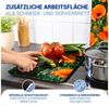 WENKO Herd-Abdeckplatte Universal Modell Mohnfeld, Glas, Kunststoff, (Set, 2 tlg), Herdabdeckung für alle Herdarten, kratzfest, mit rutschfesten Füßen Bild 4
