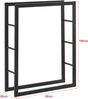 Kaminholzregal Täby Stahl 80x25x100cm Schwarz [en. casa] Bild 2