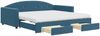 vidaXL Tagesbett Ausziehbar mit Schubladen Blau 100x200 cm Samt 3197379 Bild 2