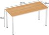 Schreibtisch Computertisch 100x60x75 cm PC Büro Workstation Home Office Esstisch Bild 2