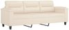 vidaXL 2-tlg. Sofagarnitur mit Kissen Beige Mikrofasergewebe 3202355 Bild 4