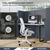 Akustik-Trennwand mit Schalldämmung SADIE - 145x280x1,8cm Anthrazit | Stellwand Büro Raumteiler Office-Akustikwand Sichtschutz freistehend Bild 4