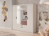 Kleiderschrank Elena 4D mit Spiegel (Farbe: Sandbeige, ohne Schrankaufsatz) Bild 2