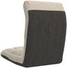 vidaXL Bodenstuhl Faltbar Creme Stoff, Drehbar [336586] Bild 5