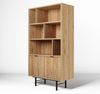AX LIVING Nordiva Holz Bücherregal 90 cm Hikora Natur Regal Modern Bild 4