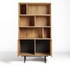 AX LIVING Nordiva Holz Bücherregal 90 cm Hikora Natur Regal Modern Bild 3