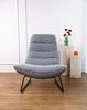 Selsey 'Forgents' Loungesessel mit Komfortpolsterung und Metallgestell, Grau Bild 2