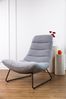 Selsey 'Forgents' Loungesessel mit Komfortpolsterung und Metallgestell, Grau Bild 3