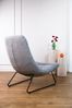 Selsey 'Forgents' Loungesessel mit Komfortpolsterung und Metallgestell, Grau Bild 4