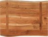 vidaXL Tischplatte 80x60x3,8 cm Rechteckig Massivholz Akazie Baumkante 370644 Bild 5