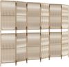 vidaXL Paravent 6-tlg. Beige Poly Rattan 365403 Bild 2