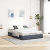 vidaXL Ottoman-Bett ohne Matratze Dunkelgrau 140x200 cm Samt 3310968 Bild 3