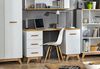 XL Küchenhängeschrank Rimini 40x96cm 1-türig matt Farbe: RAL 9010 reinweiß matt / lava RI-W4/40 Bild 2