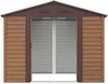 Vente-unique - ARSEGO Gartenhaus Metall Braun - B 224 cm x H 177 cm x L 266 cm Bild 4