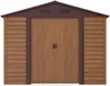 Vente-unique - ARSEGO Gartenhaus Metall Braun - B 224 cm x H 177 cm x L 266 cm Bild 2