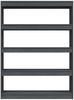 vidaXL Bücherregal/Raumteiler Grau 100x30x135,5 cm Kiefer Massivholz 808220 Bild 5
