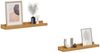 vidaXL Wandregal mit Regal 2 pcs Beige 40 x 9 x 3 cm Holzwerkstoff 42020031 Bild 3