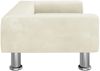 vidaXL Hundebett, Samt, Creme, 70 x 45 x 26.5 cm Bild 4