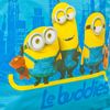 Hocker LE BUDDIES Minions 40x40cm blau Kinderhocker Sitzwürfel Kinderzimmer Bild 2